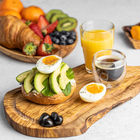 Tunisian Olive wood breakfast board