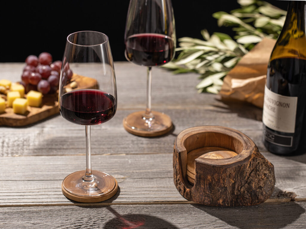 olive wood products coasters