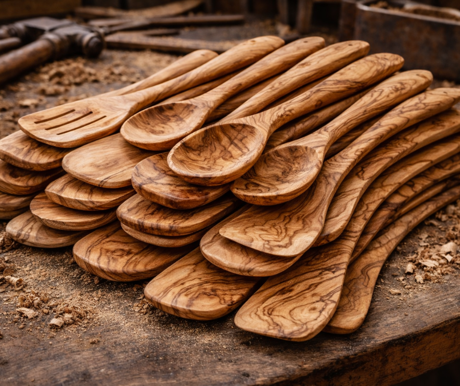 Olive wood Kitchen Utensils